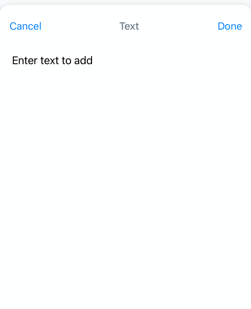Adding text to whiteboards iOS and Android